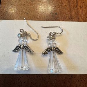 Angel Earrings of Swarovski Crystals
